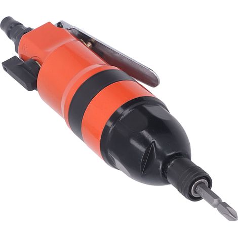 Tournevis pneumatique à air comprimé, tige droite, torsion élevée, rotation horaire/antihoraire, 8 000 tr/min, 6,35 mm (1/4 po), style japonais orange (1/5)