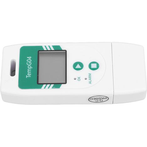 Enregistreur de température USB avec rapports PDF CSV 32000 points haute précision pour alimentaire légume chaîne du froid transport alarme surchauffe (1/5)