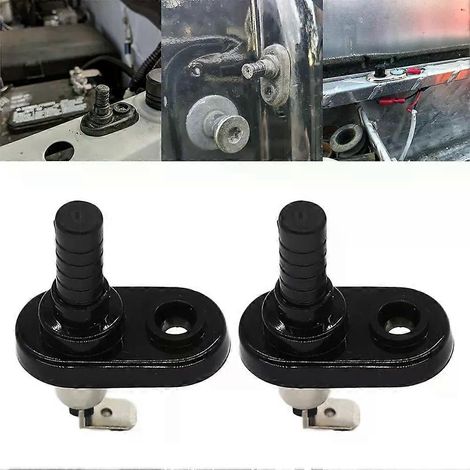 Set aus 2 Autotürschaltern, 20 A, 12 V, mit Innenraumbeleuchtung, kompatibel mit Alarmanlagen, Motorhauben-, Kofferraum- und Handschuhfachschaltern. Universelle Autoteile. (1/4)