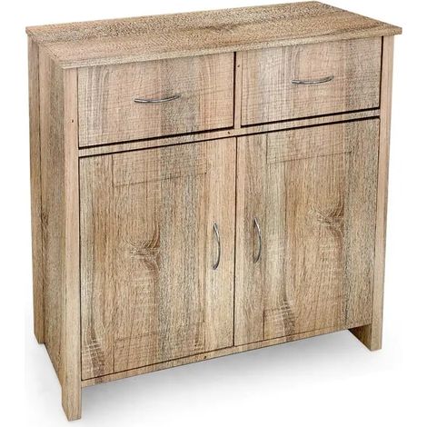 Mueble contenedor moderno-rústico 79 x 35 x 80 cm en roble natural