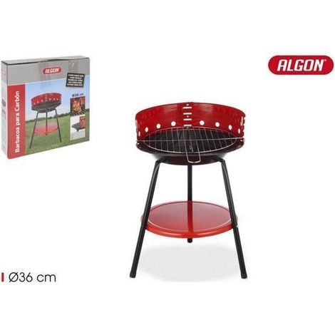 barbacoa redonda para carbon  con patas 36 cms diametro algon mejor precio