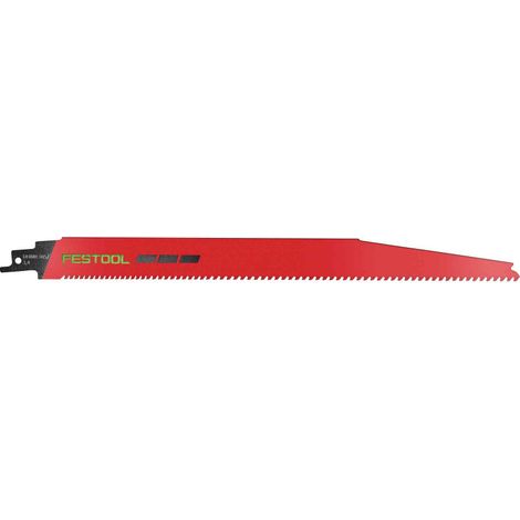 Festool – Lame de scie sabre 305 mm – Pour bois avec métal – Dents croisées pour coupes rapides – Compatible scies à tige en S