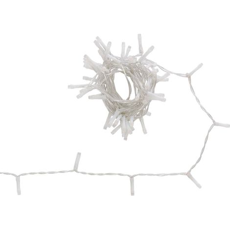 Guirlande lumineuse d'extérieur 5 m 67 LED ambré fil transparent 13 fonctions avec minuteur sur secteur - Feeric lights & christmas (1/5)