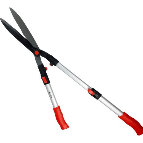 Cisaille à haie de 58,4 cm, idéal pour façonner les haies, arbustes décoratifs, avec lames ondulées Sk-5 de 22,9 cm, pare-chocs absorbant les chocs, poignées en acier robuste et bouton de contrôle de (1/5)