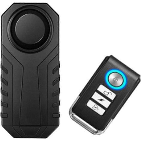 Alarma de vibración para bicicleta con carga USB, resistente al agua, para motocicleta y bicicleta eléctrica, con control remoto y sensor de seguridad antipérdida. (1/5)