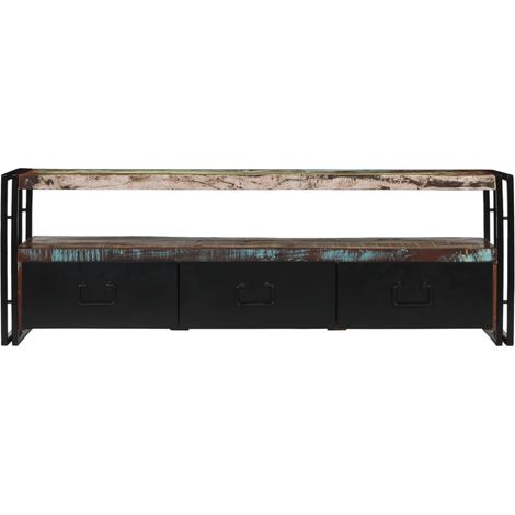 Maison Exclusive - TV-Schrank Altholz Massiv 120x30x40 cm