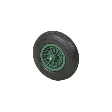 Roue de brouette pneumatique avec roulements - axe 20x130 mm, empattement 80 mm
