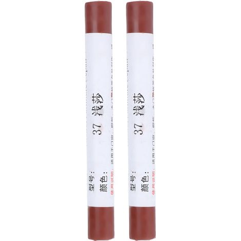 Crayon de réparation de sol pour peinture de meubles, 2 pièces, stylo à rayures, matériau de réparation Composite en bois, brun foncé. (1/5)