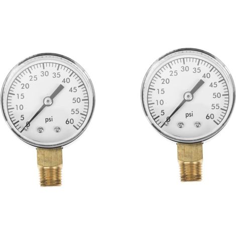 2 Stück Swimming Pool Pressure Gauge Wasserdruckmesser Für