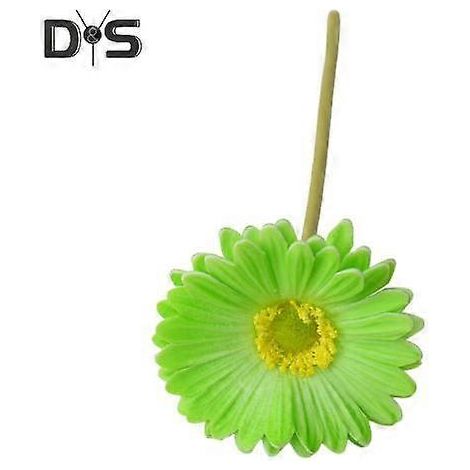 Gerbera Jamesonii artificiel avec tige, fleur en soie réaliste, centre de table pour la maison ou le bureau, branche de fleur artificielle, décoration floralevert (1/5)