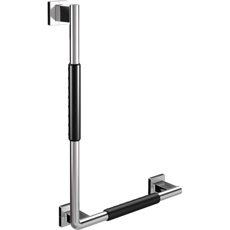 Winkelgriff emco System 2, 90°, rechts, mit rutschhemmender Ummantelung - 357021207 (1/3)