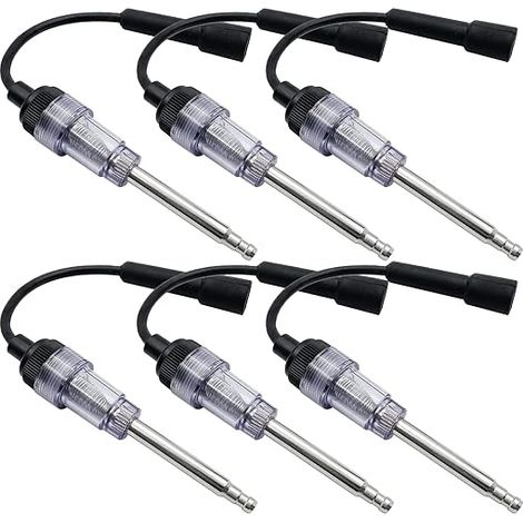 6 Stück Auto Zündkerze Tester - Zündkerze Tester Motor Zündspule Tester, Zündkerze Tester mit Fall, Zündkerze Tester Automobil Set (1/5)