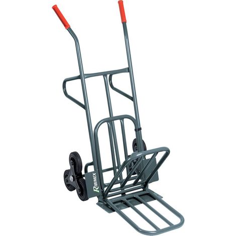 CARRELLO PORTAPACCHI 6 RUOTE PER SCALE PORTACASSE CON PEDANA PIEGHEVOLE 250 KG UTENSILERIA ORDINE