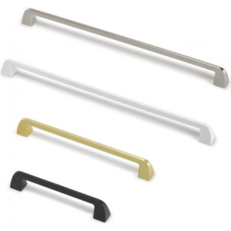 Tirador Wedge 6851 - Blanco mate. 146x18x28mm. Entrepuntos 128mm. (1/2)