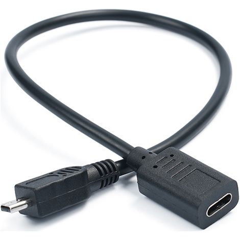 Mini-8-Pin-Stecker auf USB-C-Buchse Lade- und Datenadapterkabel, 8-Pin-Stecker auf USB-C-Buchse Kameraadapterkabel (1/5)