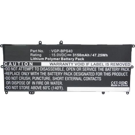 Batteria per laptop CoreParts Sony, MBXSO-BA0041