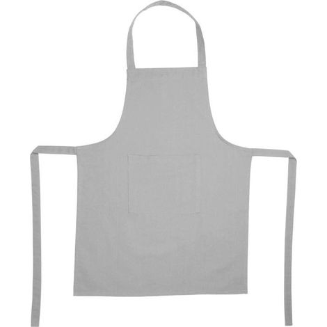 Tablier en coton gris clair 60x80 cm (1/4)
