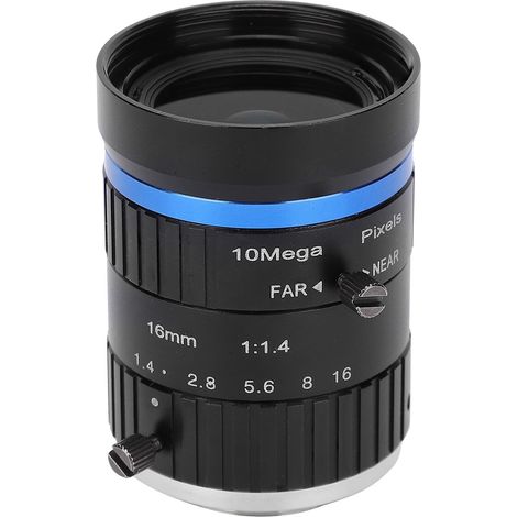 TOIVIZE-Objectif de Caméra Lens CW-FM1614-10MP avec Monture C et Focale 16mm pour Image 1 Pouce et Iris Manuel (1/4)
