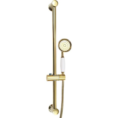 Ensemble de douche en acier inoxydable, Siège de douche à main avec support réglable, pivotant à 360 degrés, système de douche de salle de bains moderne (1/5)