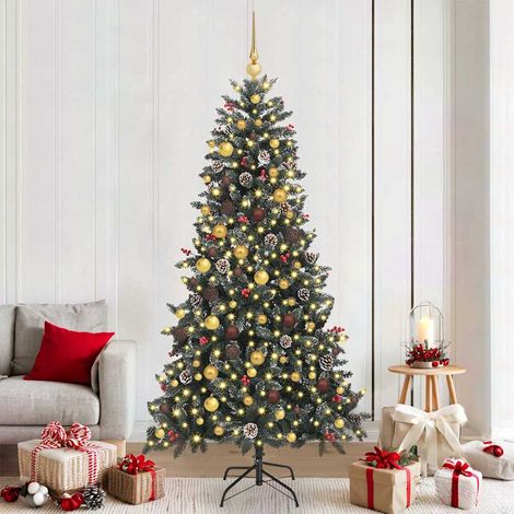 Künstlicher Weihnachtsbaum Grün 210 cm PVC, Plastik und Stahl (1/5)