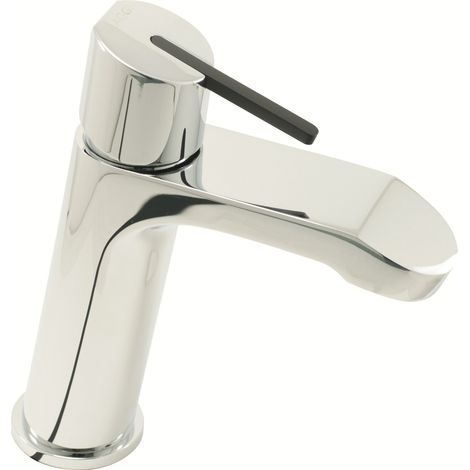 Robinet Mitigeur de lavabo bec fixe corps laiton chromé cartouche céramique (1/2)