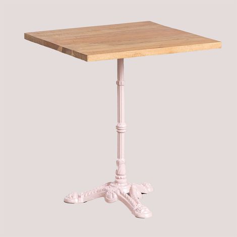 SKLUM Quadratischer Bartisch in Akazienholz Vienna &x2194&xFE0E 60 cm