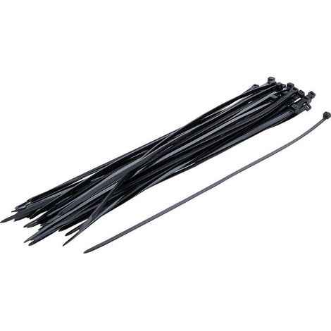Assortiment de Colliers Noir 4,5 x 350 mm - Lot de 50 pcs - Fixation Pratique et Résistante - D-Work (1/5)