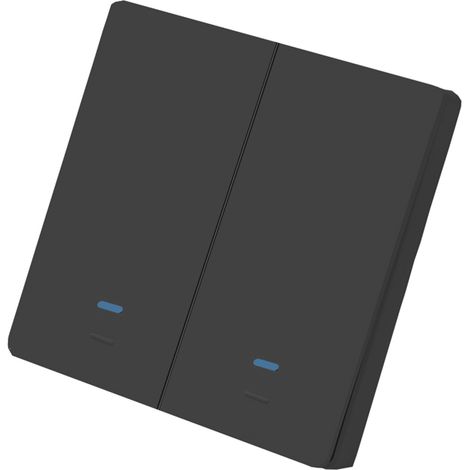 Interrupteur intelligent Wi-Fi avec bouton-poussoir, commande vocale, télécommande et commande tactile. Compatible avec Alexa. Fonctions : programmation, minuterie, compte à rebours. Nécessite un fil (1/5)