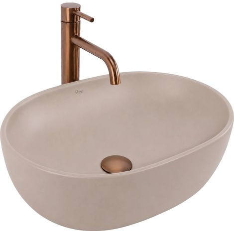 Rea Countertop Washbasin  Focus Taupe (1/5)