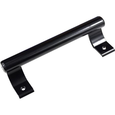 Poignée Noir Classique - Poignée de porte coulissante - Poignée de porte coulissante - Poignée en alliage d'aluminium - Poignées d'armoire - Poignées pour petites portes - Noir (1/5)