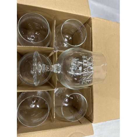 Stone Brewing - Lot de 6 verres à bière 30 cl - Neuf