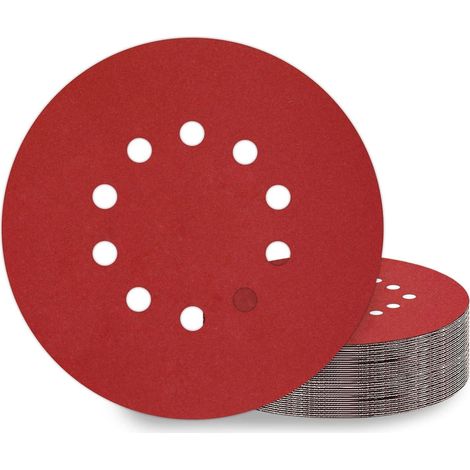 Schleifpapier 225mm Klett P600 10 Loch für Trockenbauschleifer, 25 Stück (1/5)