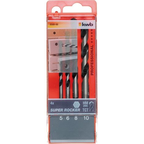 SUPER ROCKER Betonbohrer-Satz 6-kant 4-tlg. 5-10mm (1/4)