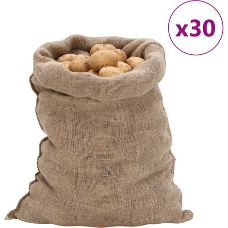 Jutesäcke 30 Stk. 60x105 cm 100% Jute 220 g/m²