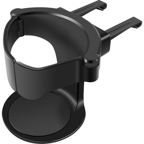 Porte-gobelet universel et réglable pour grille d'aération, porte-gobelet en ABS – Noir (1/5)