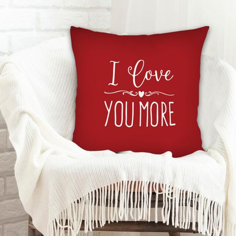 Housse de coussin 45x45 cm en polyester léger pour petite amie petit ami la saint-valentin (1/5)
