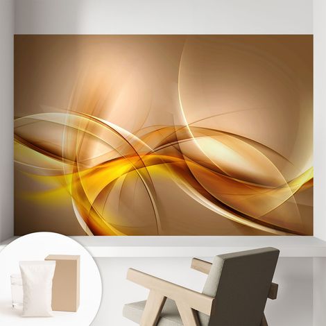 Carta Da Parati - Non Tessuto - Con Colla Inclusa - Per Interni - Ecologica - Con Ingresso - Soggiorno Linee delicate 104x70 cm (1/5)