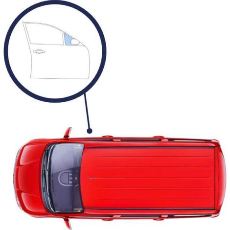 Vitre latérale porte avant droite fixe teintée verte Renault Trafic 3 phase 1 et 2 2014-2021