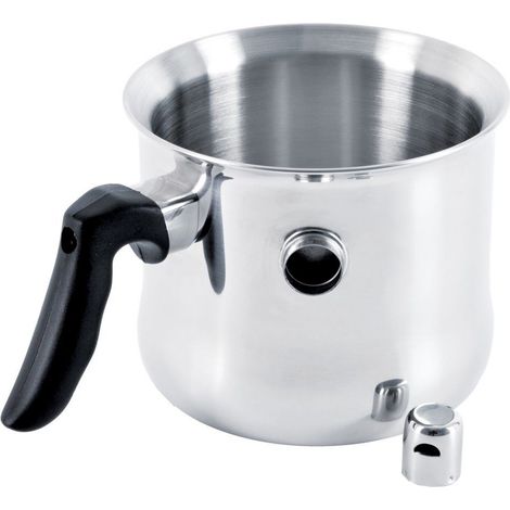 Milchtopf mit Wassermantel zum Kochen von Milch und Soßen, 2,5 l (1/4)