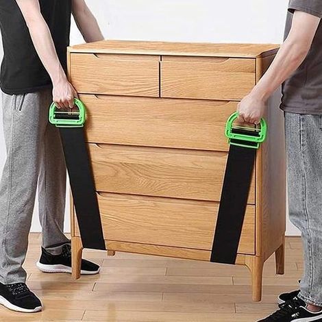Sangle Demenagement,Lot de 2 Sangle de Levage pour Boîtes Matelas Construction, Sangles de Manutention Supportant150 KG (1/5)