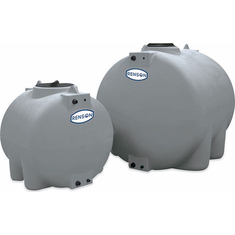 Cuve Stockage Horizontale Gris en Polyéthylène Ronde 5000L - RENSON