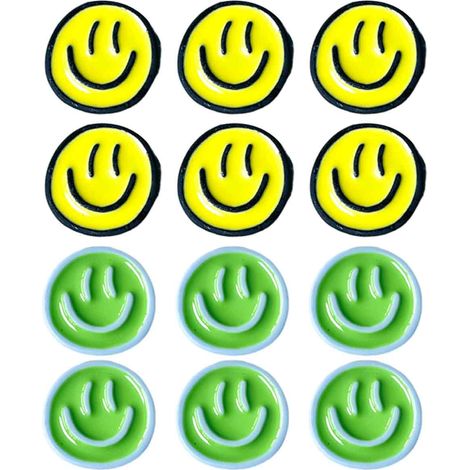 12 aimants pour réfrigérateur, résine, motif sourire, 6 cm x 1,5 cm, usage salle de classe, cuisine, bureau (1/5)