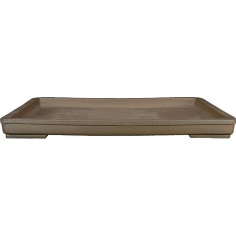 Sottovaso per bonsai rettangolare in gres 56x38,5x3,5 cm - SM045
