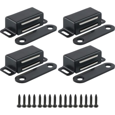 4 Stück 4,6 cm Magnet-Türverschlüsse für Küchenschranktüren, Magnet-Türriegel, Möbelmagnet-Schließer für Schubladen und Kleiderschränke (1/5)