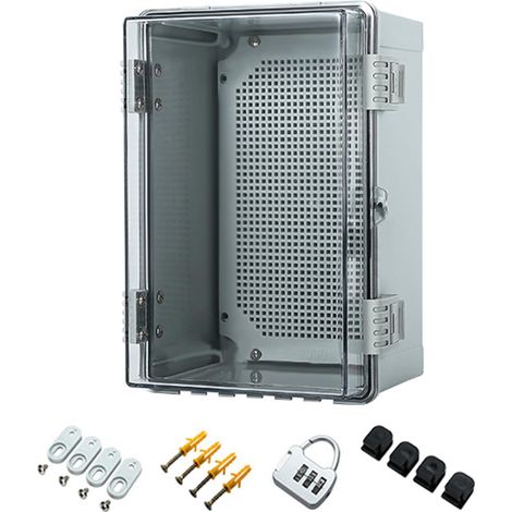 Coffret Electrique Etanche, IP65 Boite Etanche Electrique Exterieur, Boite Multiprise ABS, Coffret éLectrique Avec Serrure, Boite de Derivation pour L'IntéRieur et L'ExtéRieur (302017cm) (1/5)