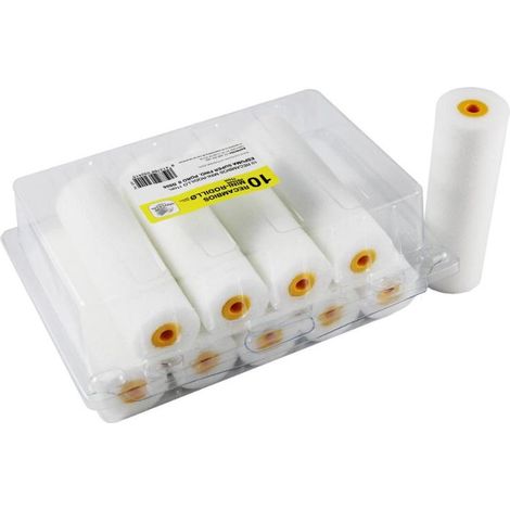 UNIVERSAL recambio espuma p.o. fino d-555-11cm bolsa 10 , Blister de 10 recambios de espuma mini rodillo 11 cm 15 mm de diámetro Espuma super fina Poro 0 DS55.