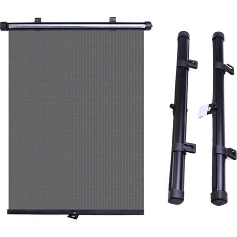 Lot de 2 stores enrouleurs pour voiture, compatibles avec la plupart des SUV. Accessoire de style automobile. (1/5)