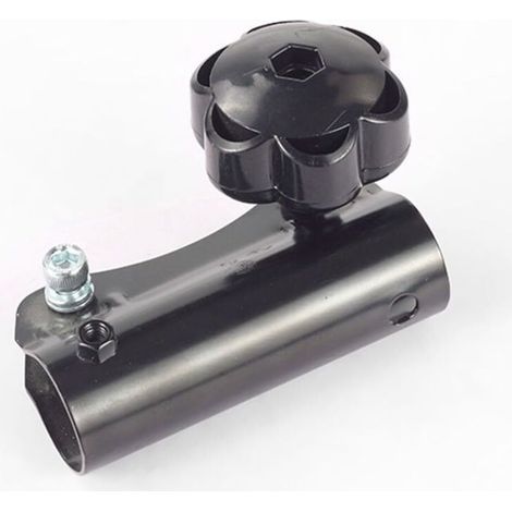 Adattatore di prolunga con doppio foro di posizionamento per decespugliatori e tosaerba, connettore rapido da 90 mm, nero (1/5)