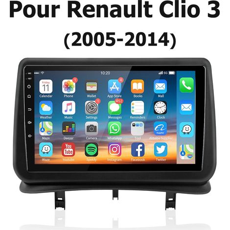 9 pouces Carplay Autoradio pour Renault Clio 3(2005-2014) système Linux JUNSUN (1/5)