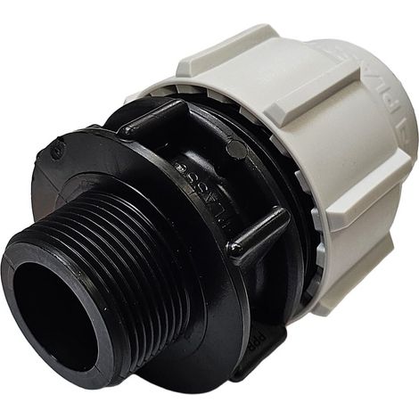 Raccord Droit Série 7 PE Ø40 Mâle 1"1/4 - Plasson (1/5)